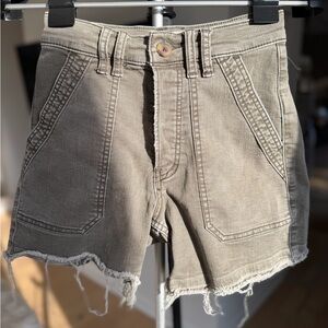 Free People Army Green Women's Shorts
